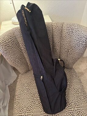 Enjoy Active Workout Yoga Exercise Mat Bag Holder Tote New Black Nylon
